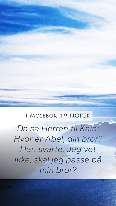 1 Mosebok 4:9 NORSK Bible Verse Image