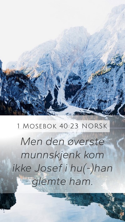 1 Mosebok 40:23 NORSK Bible Verse Image