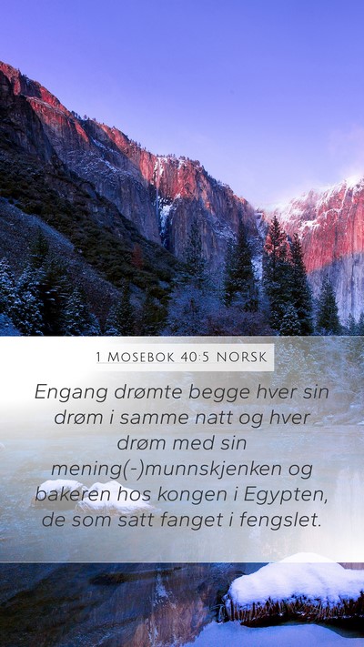 1 Mosebok 40:5 NORSK Bible Verse Image