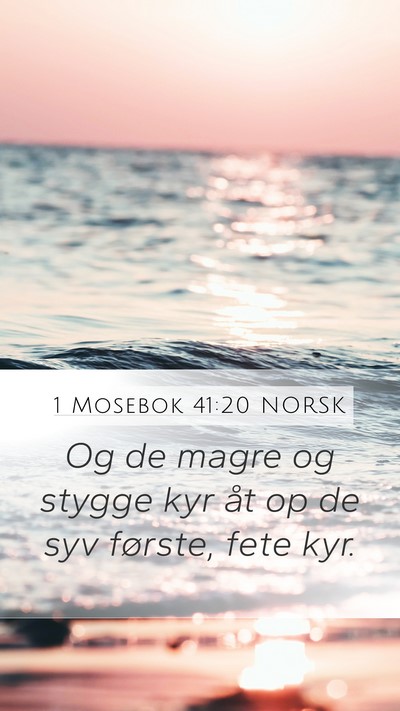 1 Mosebok 41:20 NORSK Bible Verse Image
