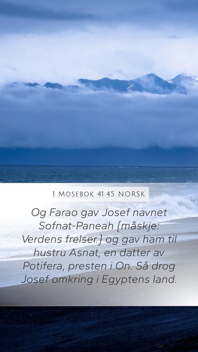 1 Mosebok 41:45 NORSK Bible Verse Image