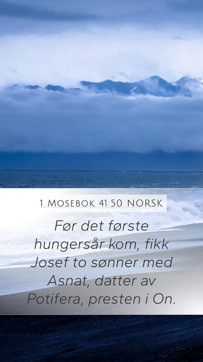 1 Mosebok 41:50 NORSK Bible Verse Image