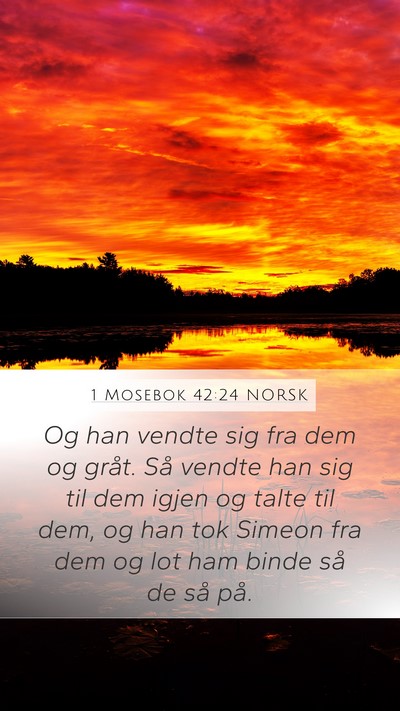 1 Mosebok 42:24 NORSK Bible Verse Image