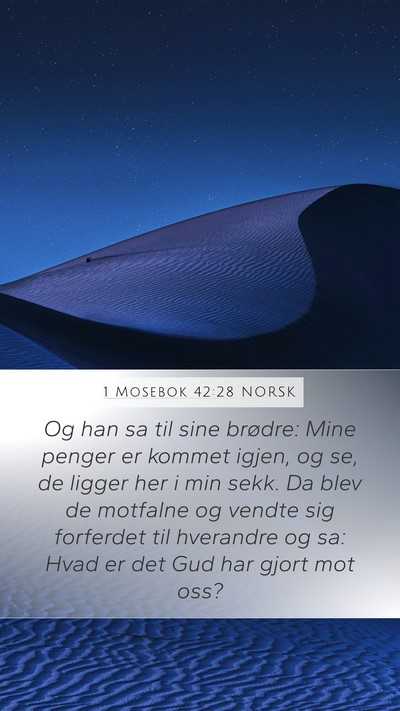 1 Mosebok 42:28 NORSK Bible Verse Image