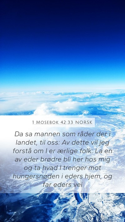 1 Mosebok 42:33 NORSK Bible Verse Image