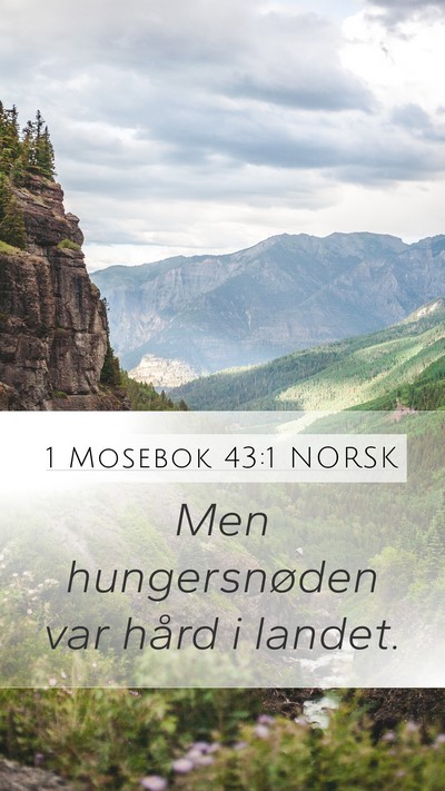1 Mosebok 43:1 NORSK Bible Verse Image