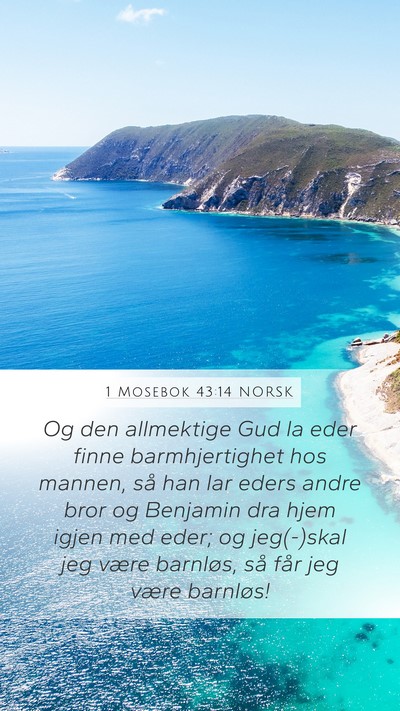 1 Mosebok 43:14 NORSK Bible Verse Image