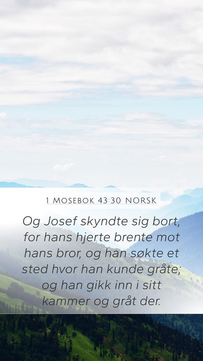 1 Mosebok 43:30 NORSK Bible Verse Image
