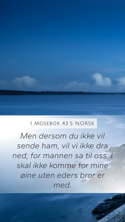 1 Mosebok 43:5 NORSK Bible Verse Image