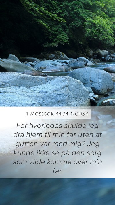 1 Mosebok 44:34 NORSK Bible Verse Image