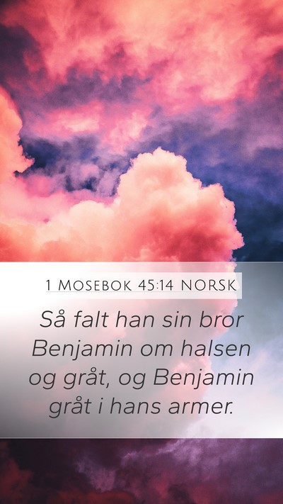 1 Mosebok 45:14 NORSK Bible Verse Image