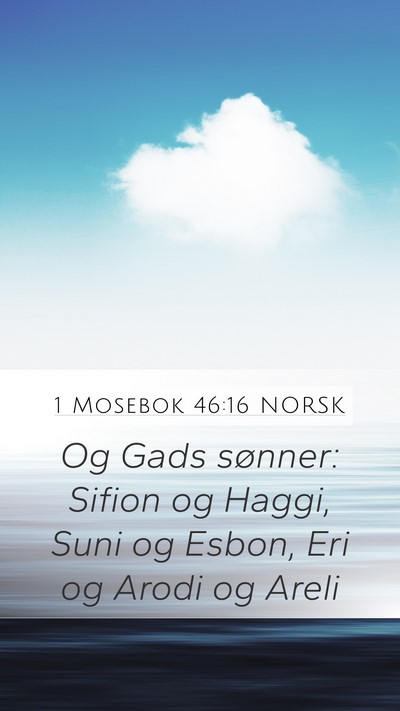 1 Mosebok 46:16 NORSK Bible Verse Image