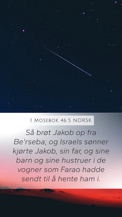 1 Mosebok 46:5 NORSK Bible Verse Image