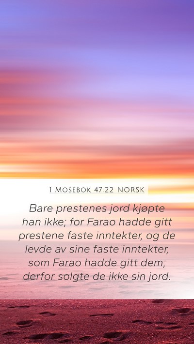 1 Mosebok 47:22 NORSK Bible Verse Image