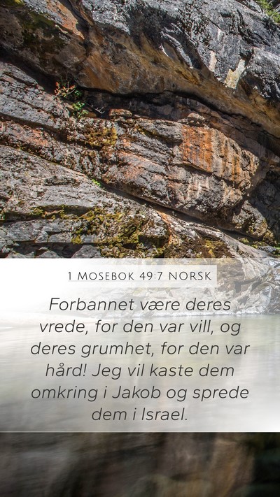 1 Mosebok 49:7 NORSK Bible Verse Image