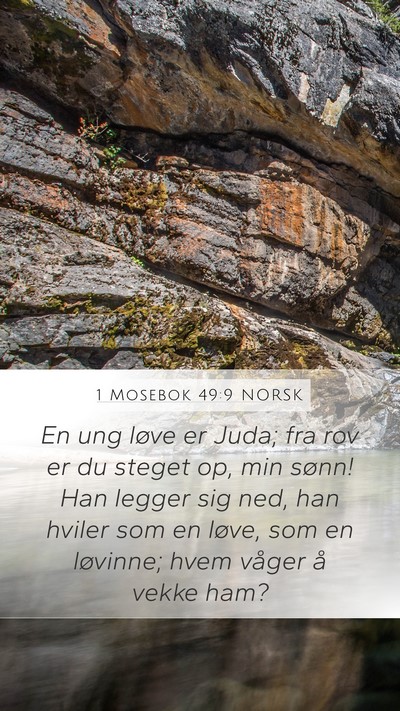 1 Mosebok 49:9 NORSK Bible Verse Image
