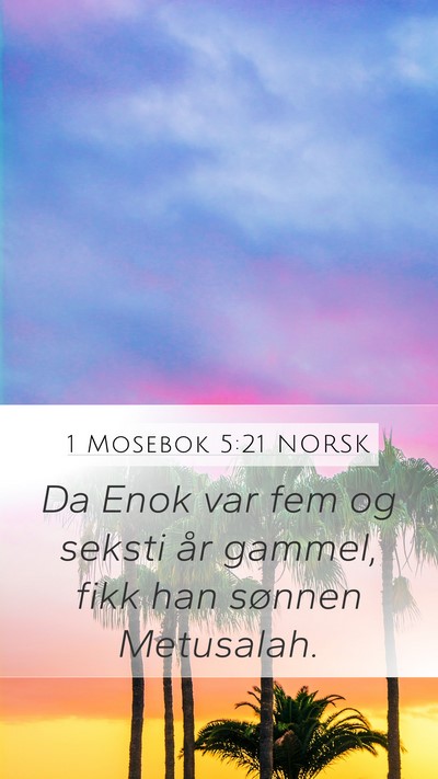 1 Mosebok 5:21 NORSK Bible Verse Image