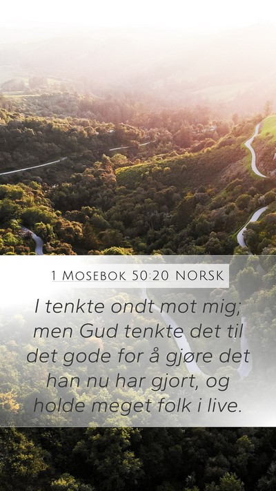 1 Mosebok 50:20 NORSK Bible Verse Image