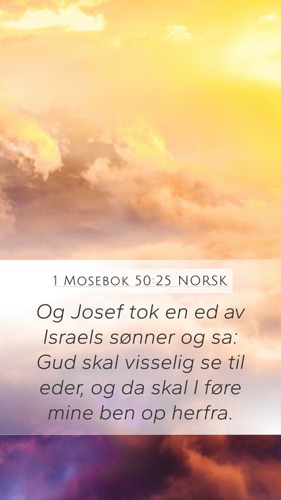 1 Mosebok 50:25 NORSK Bible Verse Image