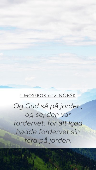 1 Mosebok 6:12 NORSK Bible Verse Image