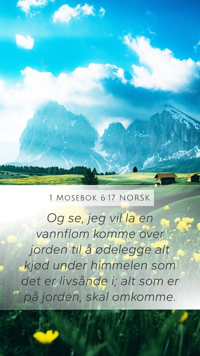 1 Mosebok 6:17 NORSK Bible Verse Image