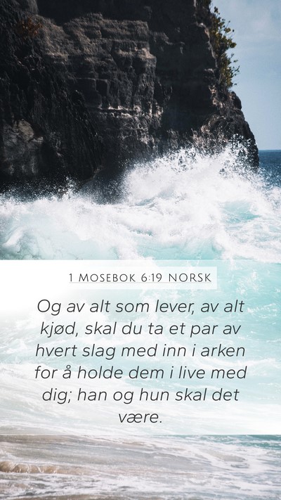 1 Mosebok 6:19 NORSK Bible Verse Image