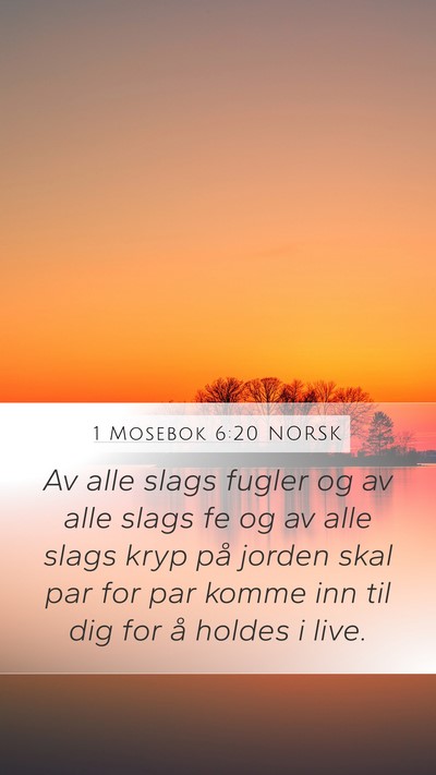 1 Mosebok 6:20 NORSK Bible Verse Image