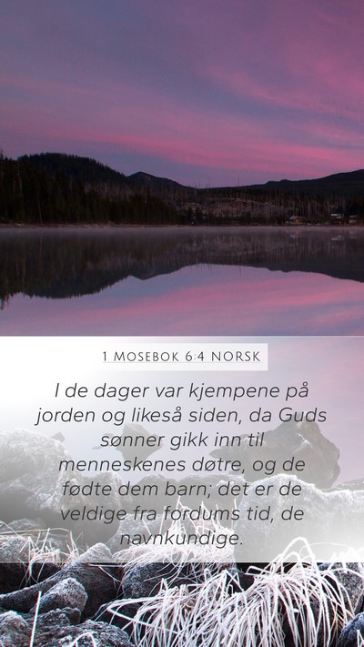 1 Mosebok 6:4 NORSK Bible Verse Image