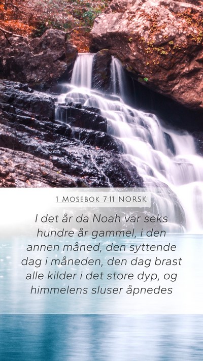 1 Mosebok 7:11 NORSK Bible Verse Image