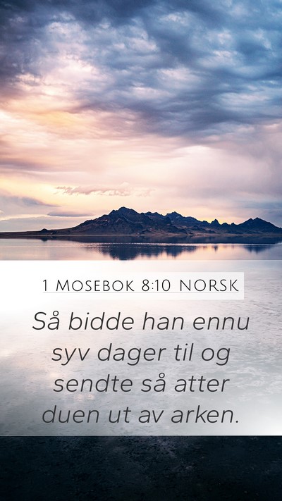 1 Mosebok 8:10 NORSK Bible Verse Image