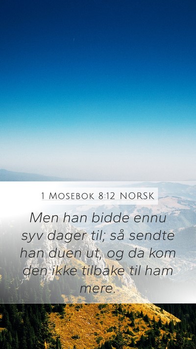 1 Mosebok 8:12 NORSK Bible Verse Image