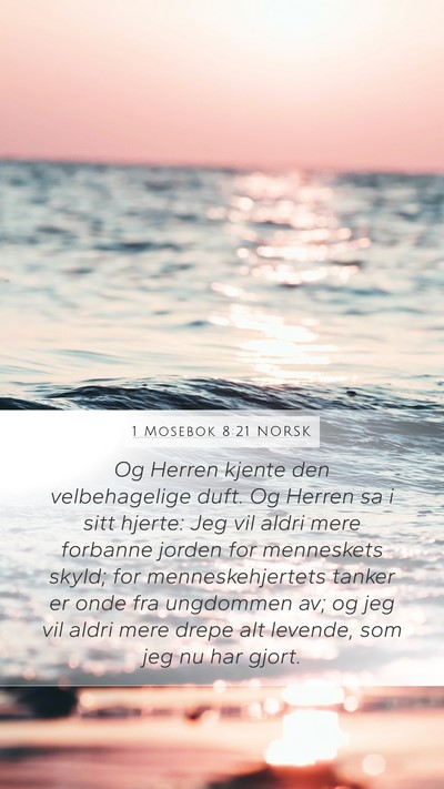 1 Mosebok 8:21 NORSK Bible Verse Image