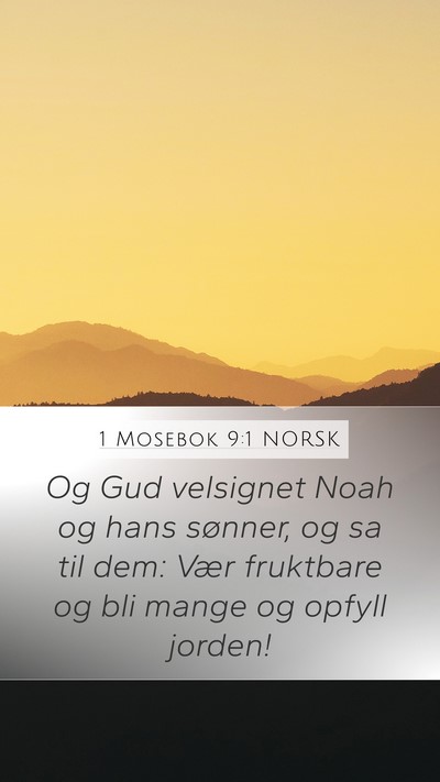 1 Mosebok 9:1 NORSK Bible Verse Image