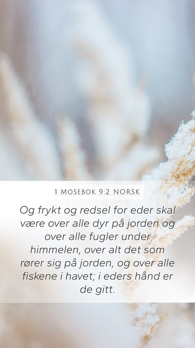 1 Mosebok 9:2 NORSK Bible Verse Image