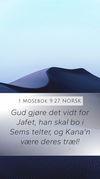 1 Mosebok 9:27 NORSK Bible Verse Image