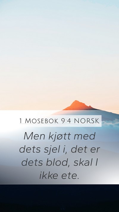 1 Mosebok 9:4 NORSK Bible Verse Image