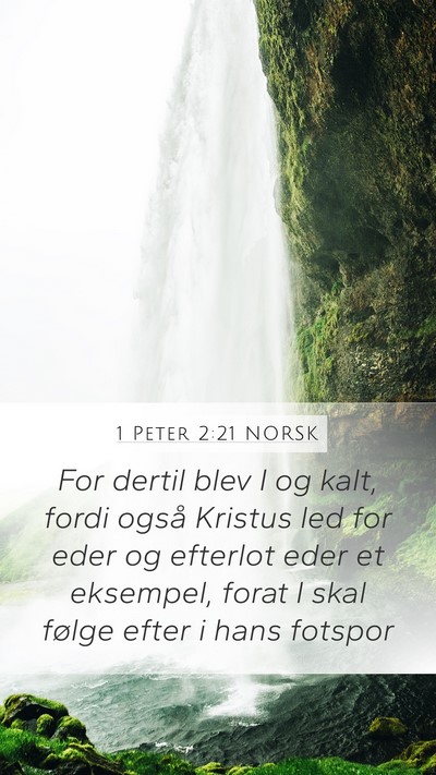 1 Peter 2:21 NORSK Bible Verse Image