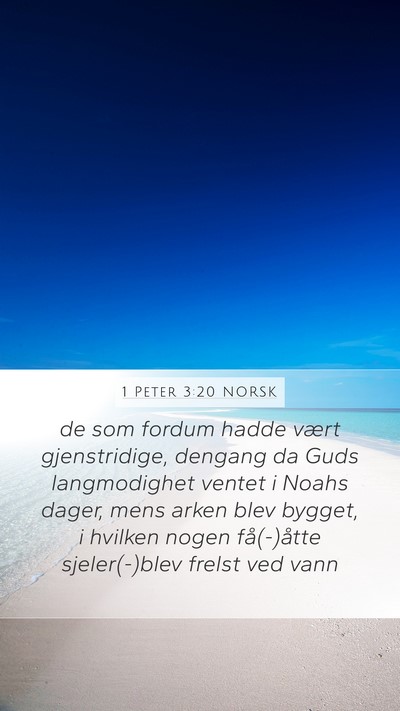 1 Peter 3:20 NORSK Bible Verse Image