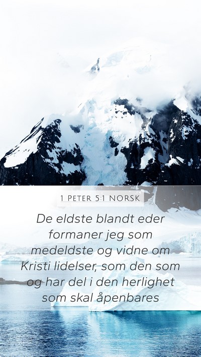 1 Peter 5:1 NORSK Bible Verse Image