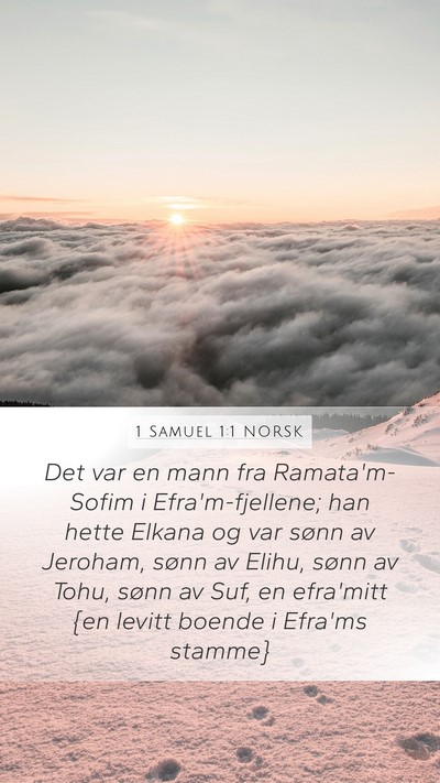 1 Samuel 1:1 NORSK Bible Verse Image
