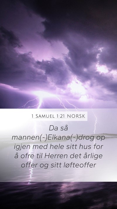 1 Samuel 1:21 NORSK Bible Verse Image