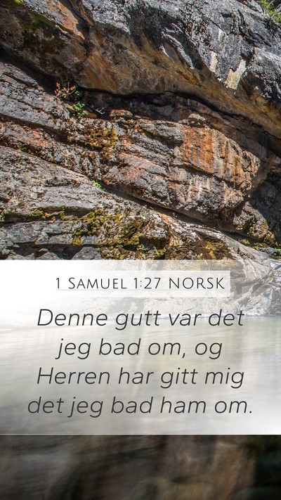 1 Samuel 1:27 NORSK Bible Verse Image