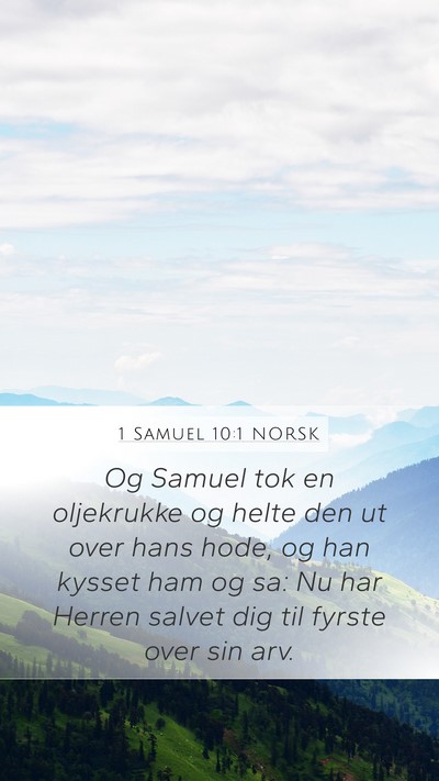 1 Samuel 10:1 NORSK Bible Verse Image