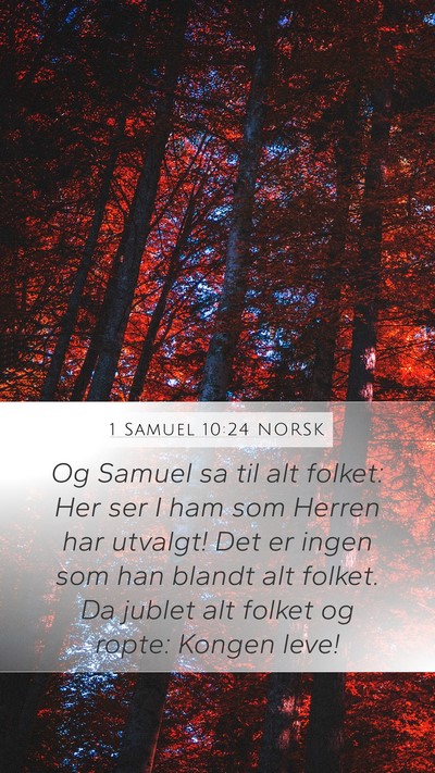 1 Samuel 10:24 NORSK Bible Verse Image