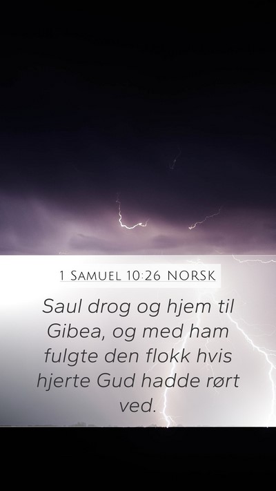 1 Samuel 10:26 NORSK Bible Verse Image