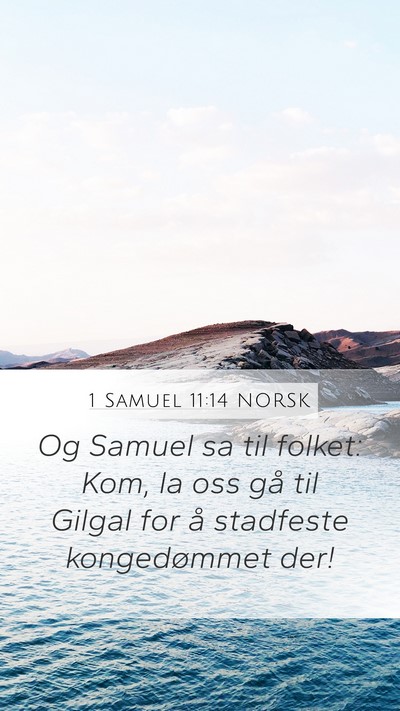 1 Samuel 11:14 NORSK Bible Verse Image