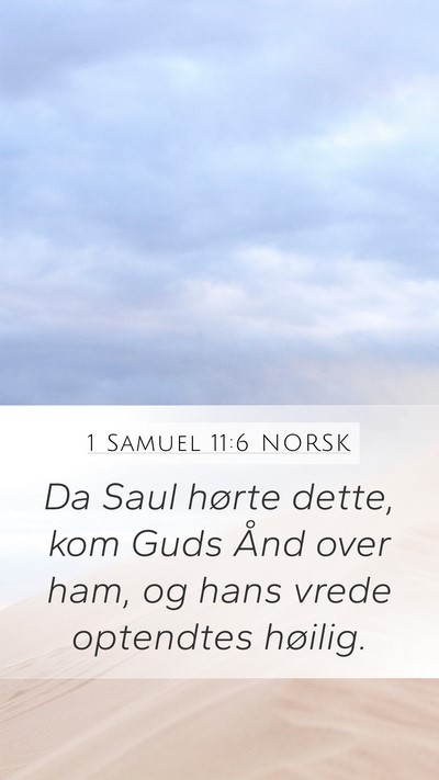 1 Samuel 11:6 NORSK Bible Verse Image