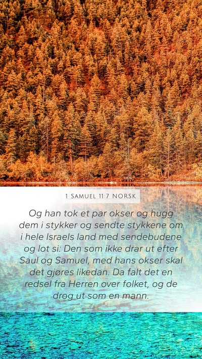 1 Samuel 11:7 NORSK Bible Verse Image