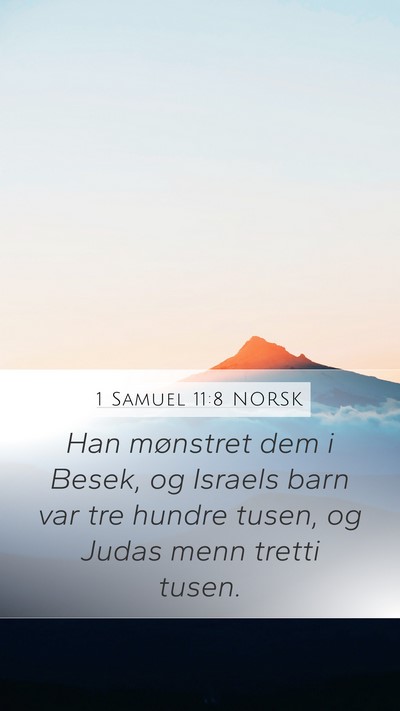 1 Samuel 11:8 NORSK Bible Verse Image