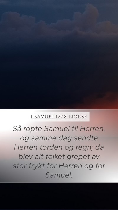 1 Samuel 12:18 NORSK Bible Verse Image